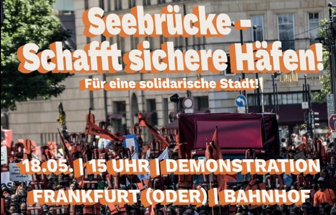 18.05.19: Demonstration für Seenotrettung in Frankfurt (Oder)